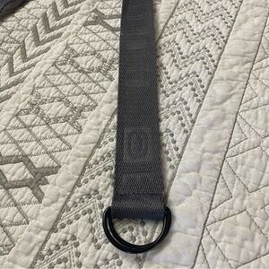 Y2K Charcoal Gray ECHO Belt with Black Ring Buckle